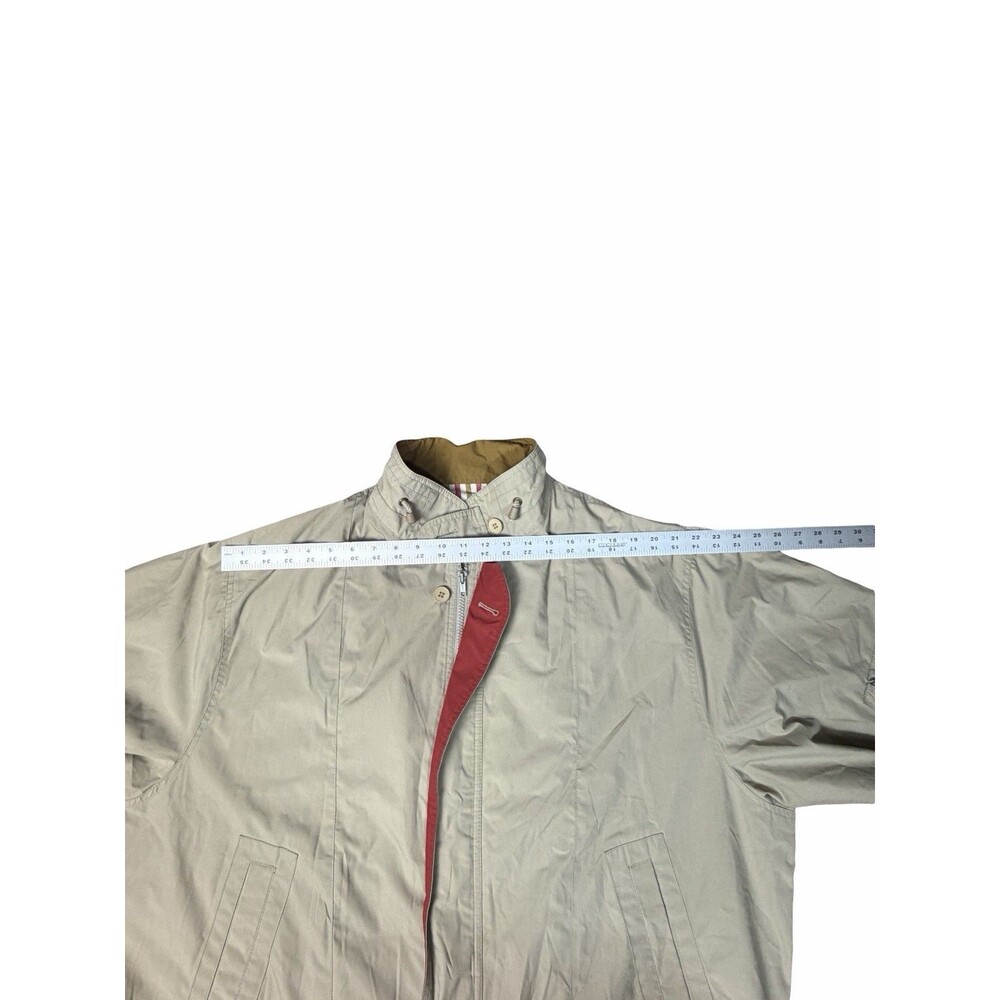 Mens Vintage London Fog Lined Bomber Jacket Size XL Y2K Zip Retro City Preppy - Picture 9 of 14